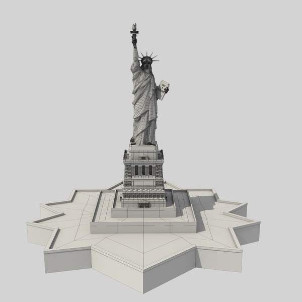 3d model liberty statue - Statue Of Liberty by Mansurov Renat
