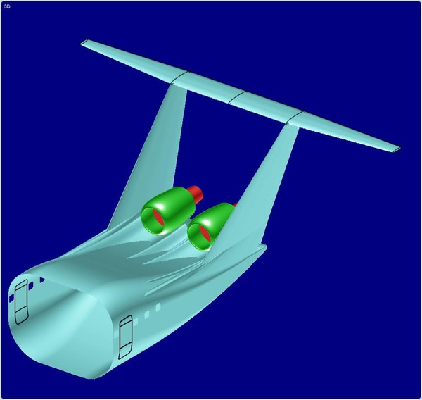 double bubble assembly 3d dwg - MIT Double Bubble Aircraf Assembly Model by RodgerSaintJohn