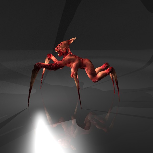 max freak spider zombie rigged - Spider Zombie (Rigged and Animated)... by The Freak Factory