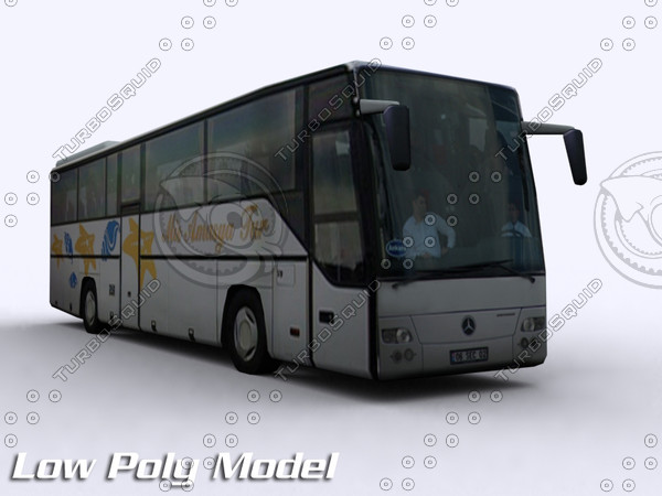 3d mercedes-benz intouro bus model - Mercedes-Benz Intouro by Mertcan0403