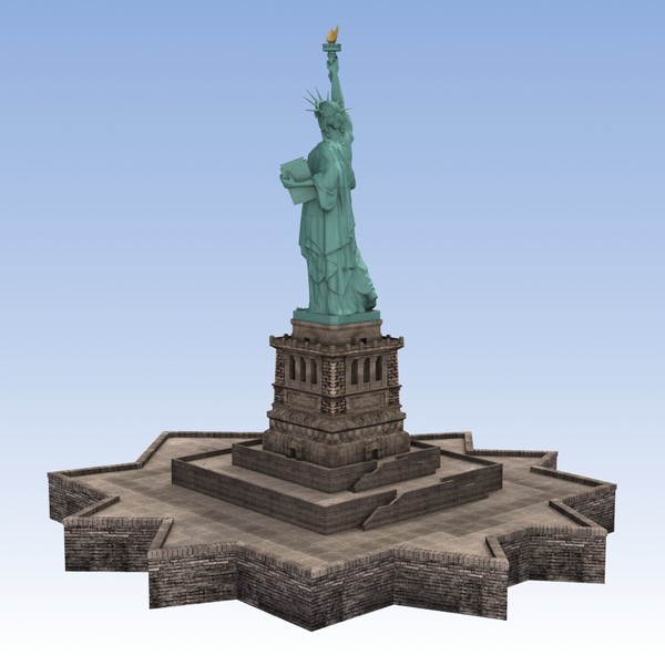 3d model liberty statue - Statue Of Liberty by Mansurov Renat