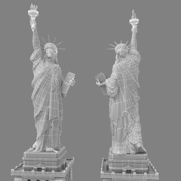 3d model liberty statue - Statue Of Liberty by Mansurov Renat