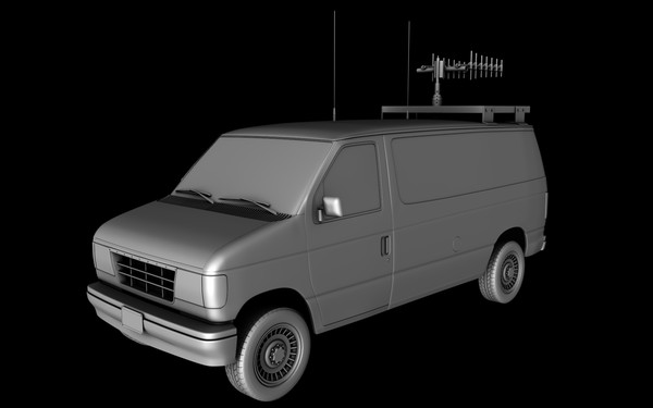 3d van tv radio - Van TV Radio by tuann123