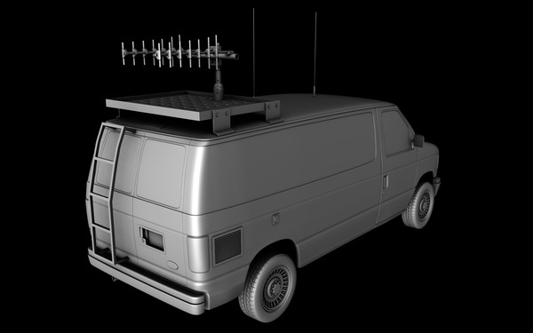 3d van tv radio - Van TV Radio by tuann123