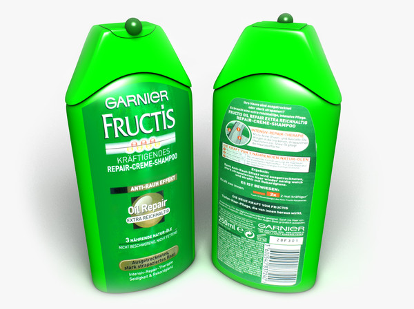fructis shampoo bottle 3d c4d - Fructis Shampoo Bottle by scyrus