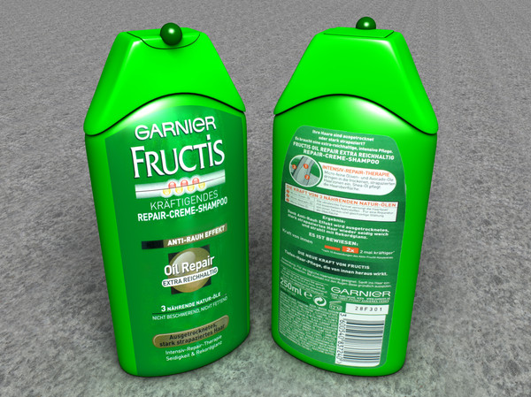 fructis shampoo bottle 3d c4d - Fructis Shampoo Bottle by scyrus