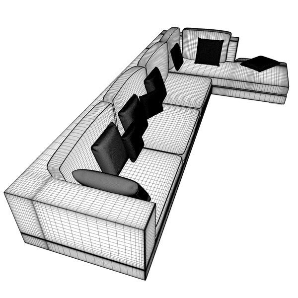 sofa cushions c4d - Sofa by KeremGogus