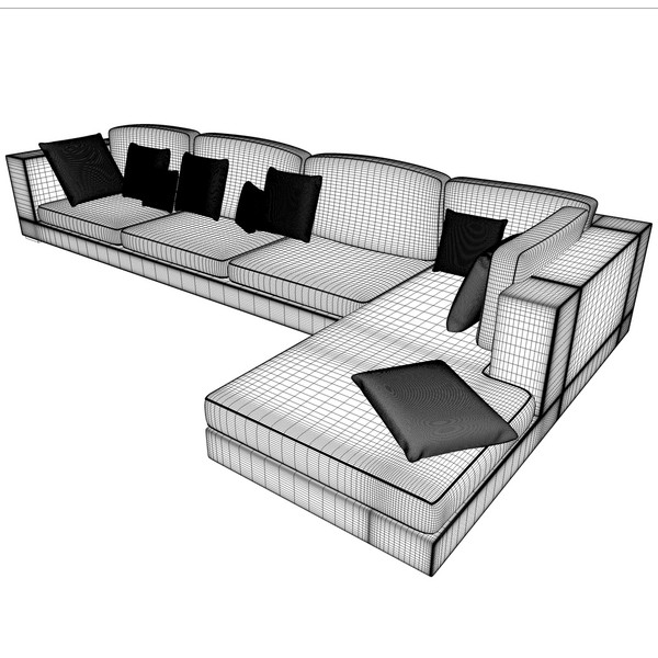 sofa cushions c4d - Sofa by KeremGogus
