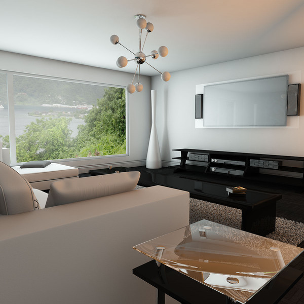 living room 3d model - Elegant Living Room by KeremGogus