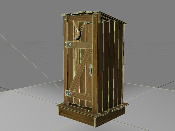 3ds max outhouse house - Outhouse by PolyPro