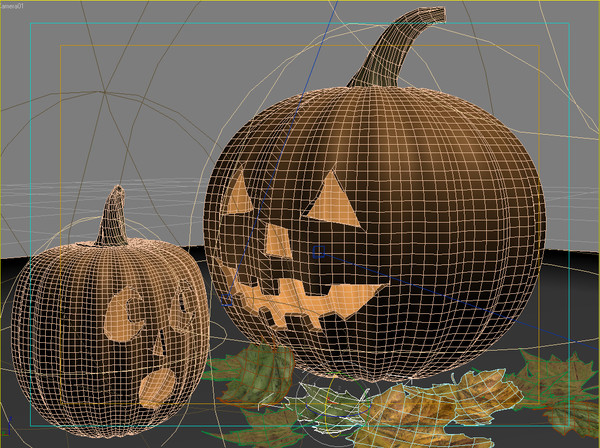 jack lanterns 3d model - Jack O Lanterns by PolyPro