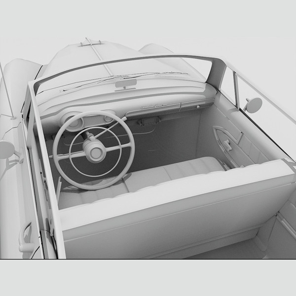 vintage car 3d model - Chevrolet Bel Air 1953 by guillaume_44