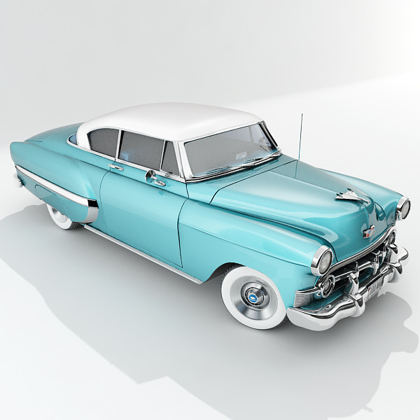 vintage car 3d model - Chevrolet Bel Air 1953 by guillaume_44