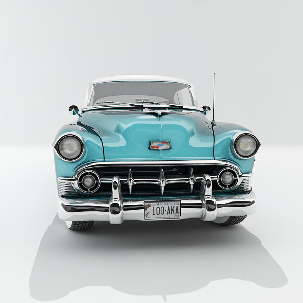 vintage car 3d model - Chevrolet Bel Air 1953 by guillaume_44