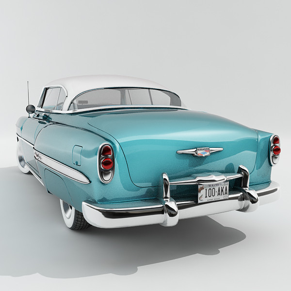 vintage car 3d model - Chevrolet Bel Air 1953 by guillaume_44