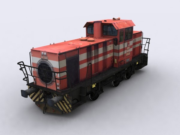 tcdd dh7006 diesel hydraulic 3d max - TCDD DH7006 (Diesel/Hydraulic Locomotive) by Mertcan0403