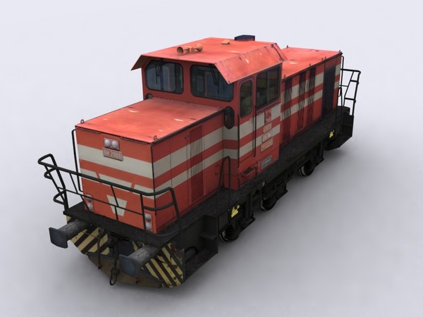 tcdd dh7006 diesel hydraulic 3d max - TCDD DH7006 (Diesel/Hydraulic Locomotive) by Mertcan0403