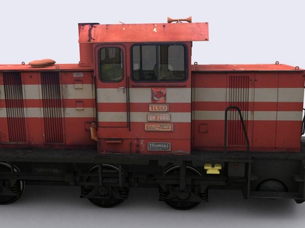 tcdd dh7006 diesel hydraulic 3d max - TCDD DH7006 (Diesel/Hydraulic Locomotive) by Mertcan0403
