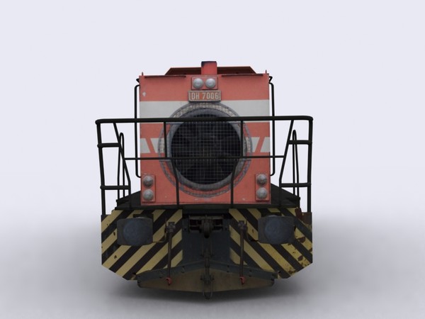tcdd dh7006 diesel hydraulic 3d max - TCDD DH7006 (Diesel/Hydraulic Locomotive) by Mertcan0403