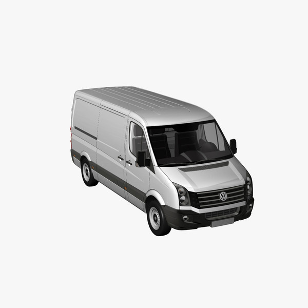 crafter van 2011 normal 3d model - VW Crafter Van 2011 Normal Roof by DreiDe