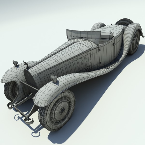 3ds max bugatti t41 royale esders - Bugatti T41 Royale Esders Car by PROmax_