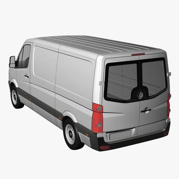 crafter van 2011 normal 3d model - VW Crafter Van 2011 Normal Roof by DreiDe