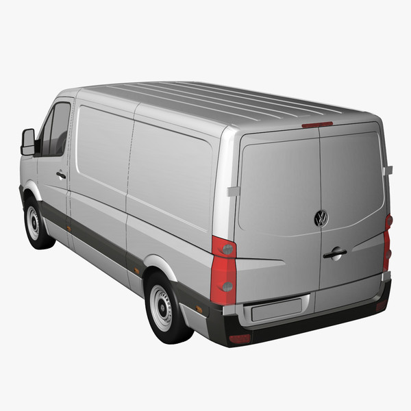 crafter van 2011 normal 3d model - VW Crafter Van 2011 Normal Roof by DreiDe