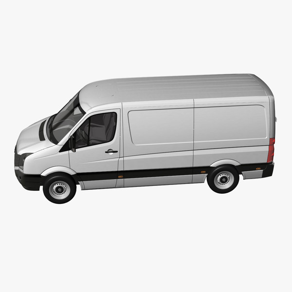 crafter van 2011 normal 3d model - VW Crafter Van 2011 Normal Roof by DreiDe