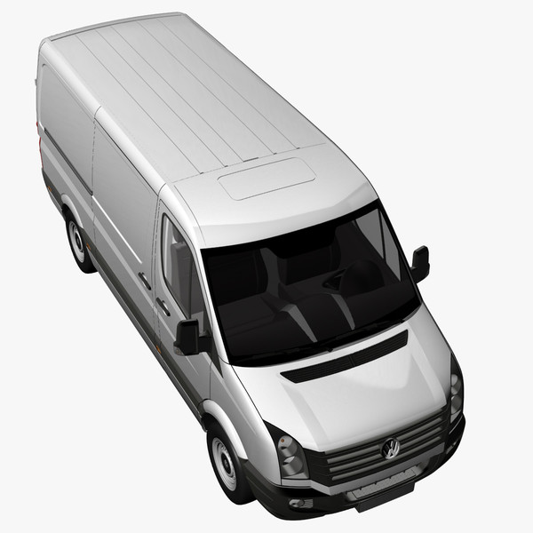 crafter van 2011 normal 3d model - VW Crafter Van 2011 Normal Roof by DreiDe