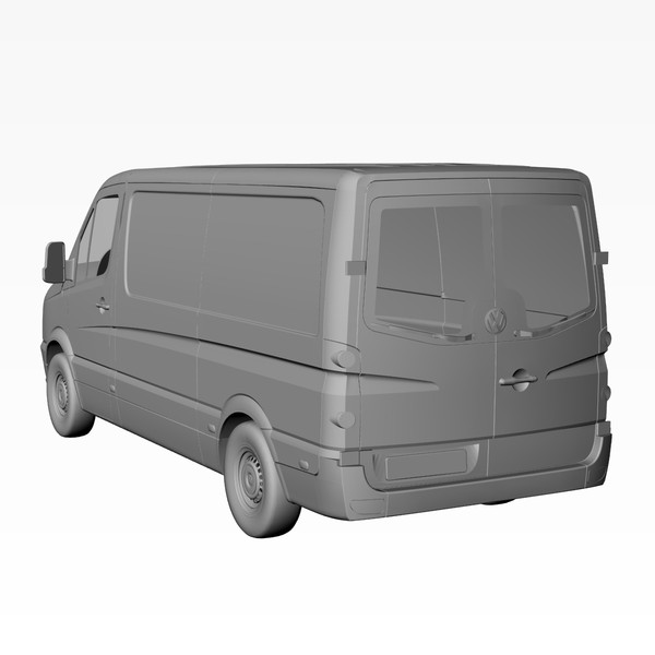 crafter van 2011 normal 3d model - VW Crafter Van 2011 Normal Roof by DreiDe