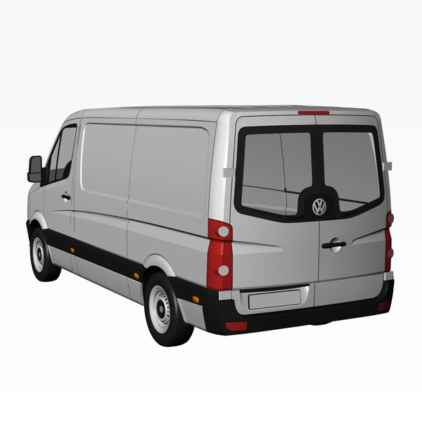 crafter van 2011 normal 3d model - VW Crafter Van 2011 Normal Roof by DreiDe