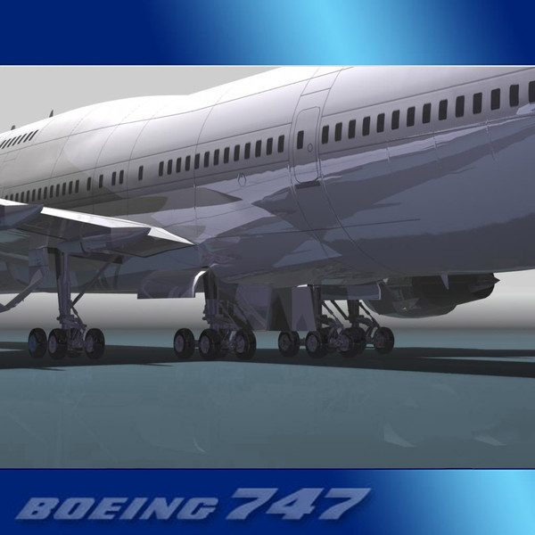 3d airliner chinese 747 - Boeing 747-400 Airliner (Cathay) by PerspectX