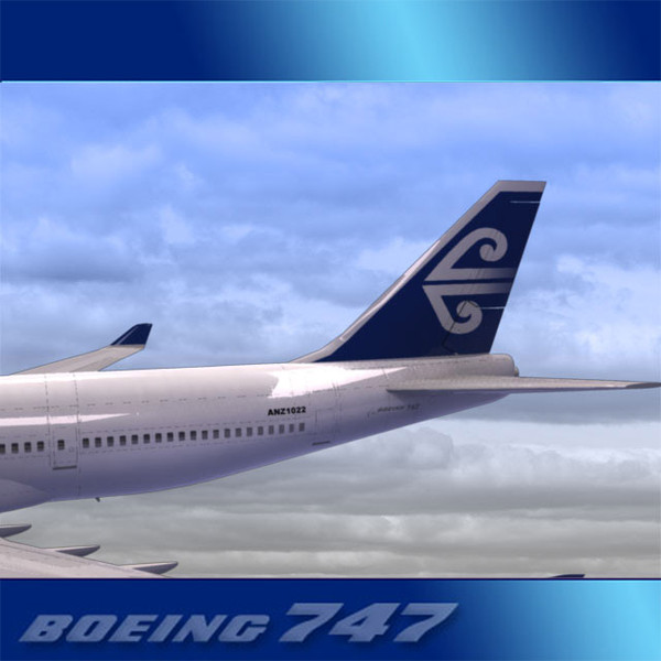 747-400 airliner air new max - Boeing 747-400 Airliner (Air New Zealand) by PerspectX