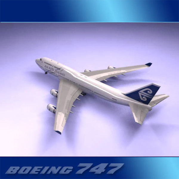 747-400 airliner air new max - Boeing 747-400 Airliner (Air New Zealand) by PerspectX