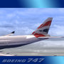 3d 747-400 airliner british airways model
