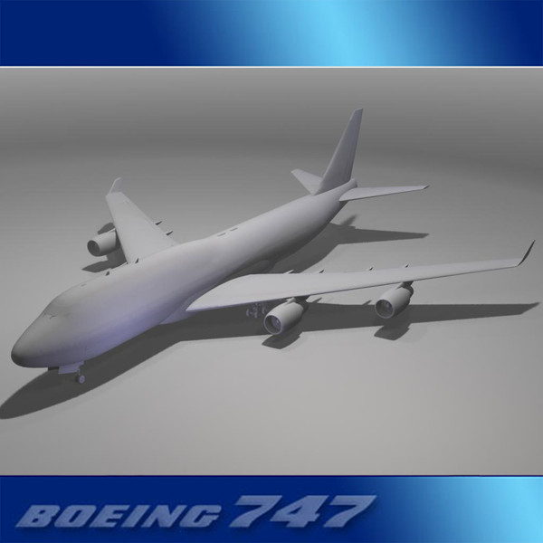3d airliner chinese 747 - Boeing 747-400 Airliner (Cathay) by PerspectX