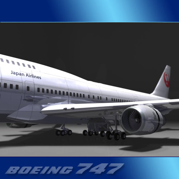 airlines 747 jumbo jet 3ds - Boeing 747-400 Collection... by PerspectX
