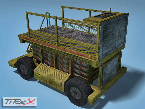 scissor lift low-poly 3d model - Scissor Lift (Low-Poly) by TiRex3D