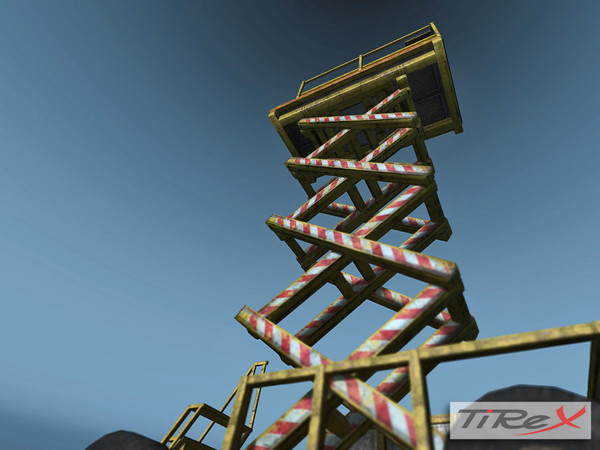 scissor lift low-poly 3d model - Scissor Lift (Low-Poly) by TiRex3D
