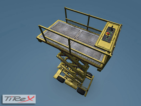 scissor lift low-poly 3d model - Scissor Lift (Low-Poly) by TiRex3D