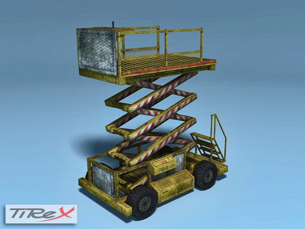 scissor lift low-poly 3d model - Scissor Lift (Low-Poly) by TiRex3D