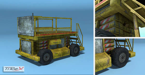 scissor lift low-poly 3d model - Scissor Lift (Low-Poly) by TiRex3D