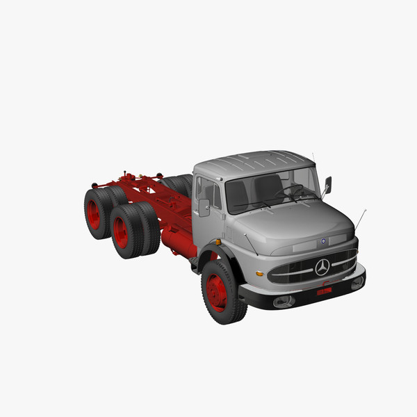 truck lak 2426 6x6 3d 3ds - Mercedes LAK 2426 6x6 by DreiDe