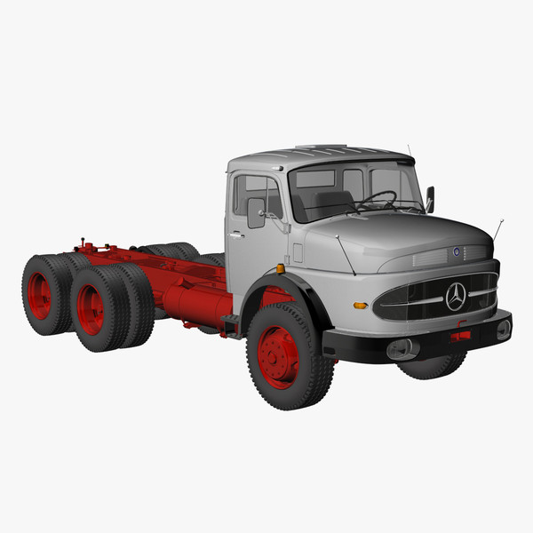 truck lak 2426 6x6 3d 3ds - Mercedes LAK 2426 6x6 by DreiDe
