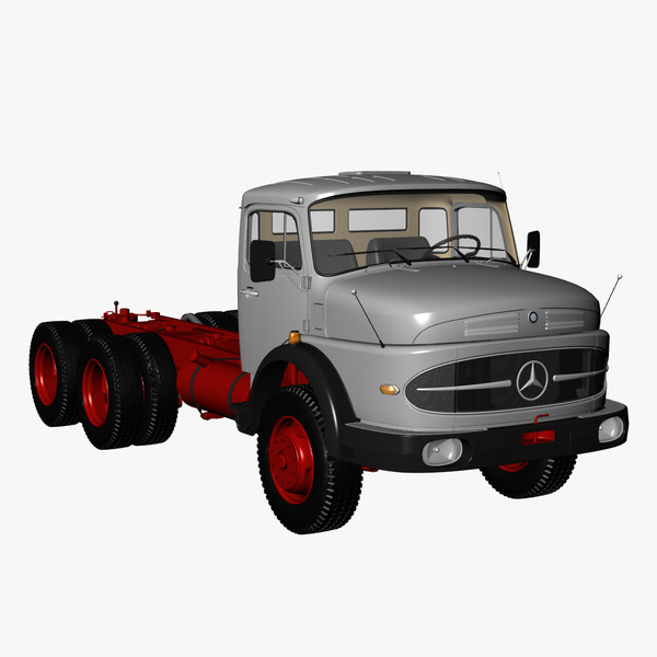 truck lak 2426 6x6 3d 3ds - Mercedes LAK 2426 6x6 by DreiDe