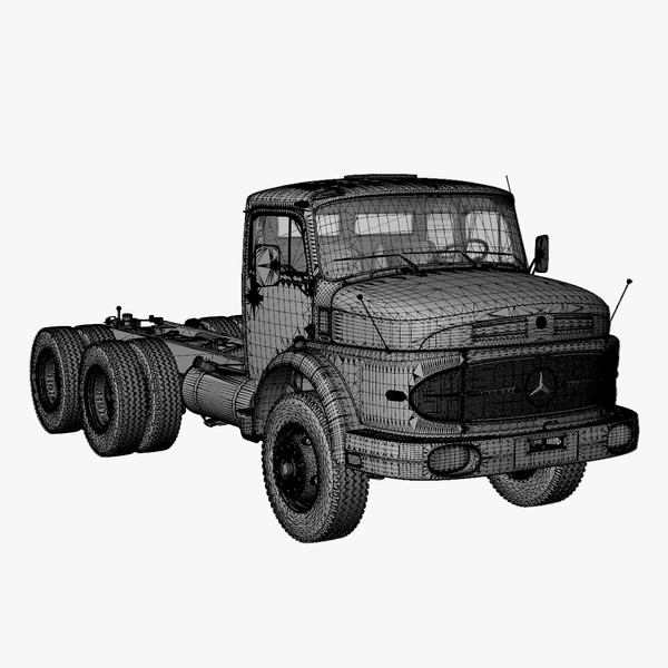 truck lak 2426 6x6 3d 3ds - Mercedes LAK 2426 6x6 by DreiDe