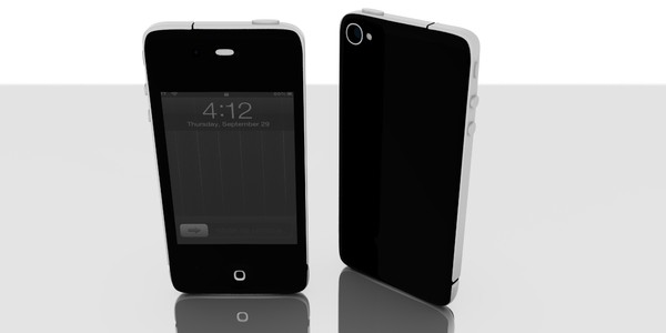 3ds max iphone 4 - Iphone 4 by cj50500