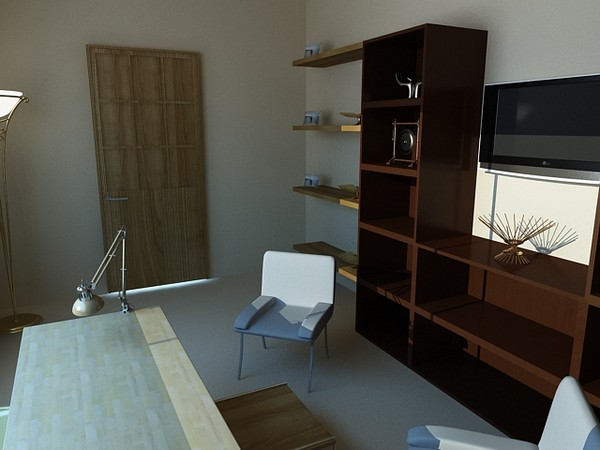 3d max study room - study room by mimarburak2