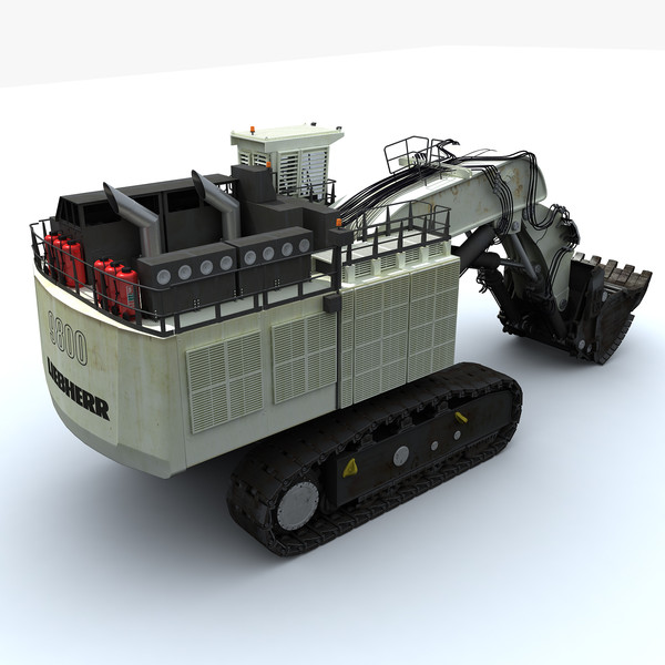 max liebherr r9800 - Liebherr R9800 by platinum3dmodels