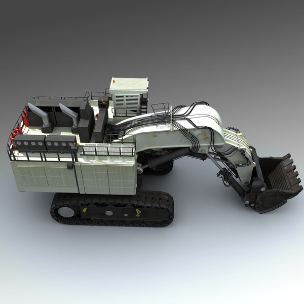max liebherr r9800 - Liebherr R9800 by platinum3dmodels